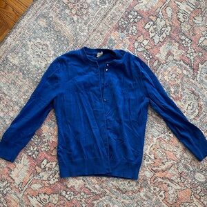 Women’s royal blue J.Crew cardigan